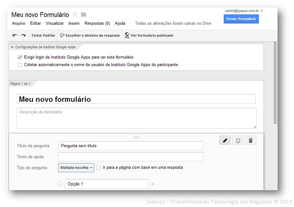  O que mudou na nova interface dos Formulários do  Google Forms